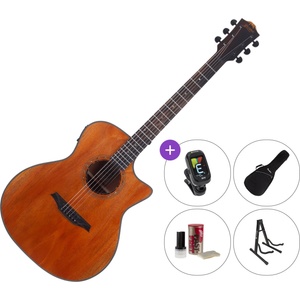 BromoGuitars BAT2MCE Premium SET Natural Електро-акустична китара Джъмбо