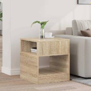 vidaXL Крайна масичка Сонома дъб 40, 5 x 40 x 45 см Инженерна дървесина (890916)