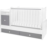 Lorelli Трансформиращо се детско легло Lorelli - Trend Plus, бяло и Stone Grey (10150590041P) - ozone