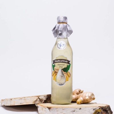 Kapka Přírody Zázvorový sirup 1 l