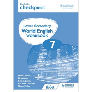 Cambridge Checkpoint Lower Secondary World English Workbook 7 | Monica Menon (ISBN: 9781398311350)