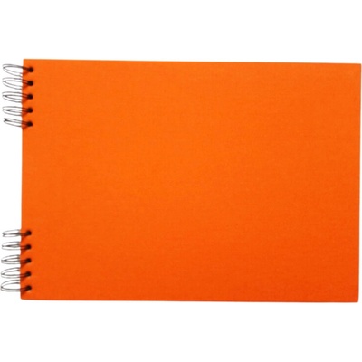 Scrap delux Album Delux oranžová A5 ležící černé listy