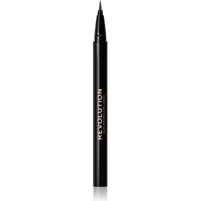 Revolution Hair Stroke Brow Pen маркер за вежди цвят Medium Brown 0.5ml