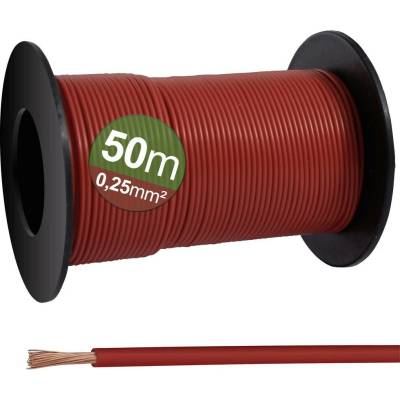 Quadrios 23CW022 0.25 mm² červená 50m