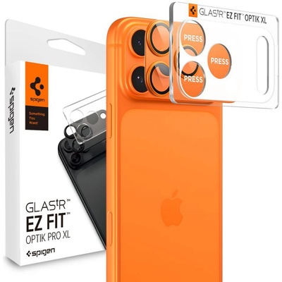 Spigen Протектор за камера за iPhone 17 Pro Max - Spigen Optik. tR EZ Fit Pro XL - Оранжев