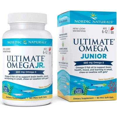Nordic naturals ultimate omega junior 680 mg 90 vegetariánskych kapsúl