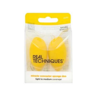 Real Techniques Miracle Concealer Sponge Duo гъбичка за фон дьо тен