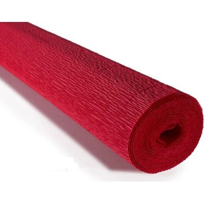 Italský krepový papír Cartotecnica Rossi 180g (50 x 250cm) - červená 589