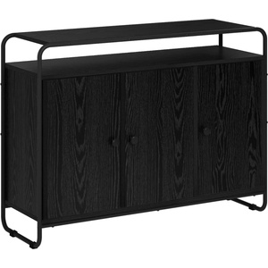 vidaXL Бюфет Черен дъб 102 x 35 x 75 см Обработено дърво (8007984)