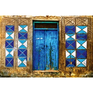 DIMEX ART Флизелинов фототапет селска врата 375 x 250 см