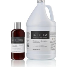 iGroom šampon pro psy a kočky s obsahem uhlí a keratinu s ředěním 6:1 - Charcoal Keratin Shampoo 3,79 l