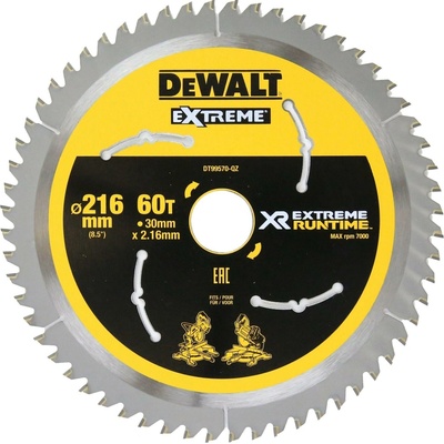 DeWALT DT99570 XR FLEXVOLT pílový kotúč 216 x 30 mm, 60 zubov