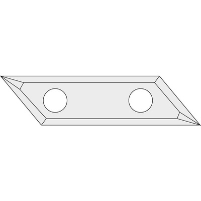 IGM N035-58045 Žiletka tvrdokovová Z2 zkosená 35° - 58x12x1,5 UNI