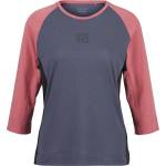 Stoic Дамска фланелка с къс ръкав за колоездене Stoic Women's PerformanceMerino LofsdalenSt. MTB 3/4 Tee Cycling jersey - Faded Rose / Multi (156-2839-0113)