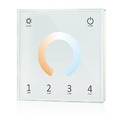 ДИМИРАЩ dmx КОНТРОЛЕР+ДИСТАНЦИОННО УПРАВЛЕНИЕ 85-265vac dmx512+rf2.4g БЯЛ (6376)