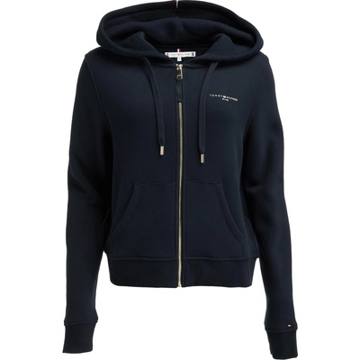 Tommy Hilfiger 1985 Reg Mini Corp Zip Hoodie tmavo modrá biela
