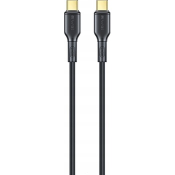 Awei CL-221T Rychlonabíjecí, 2×USB-C, 2m, černý