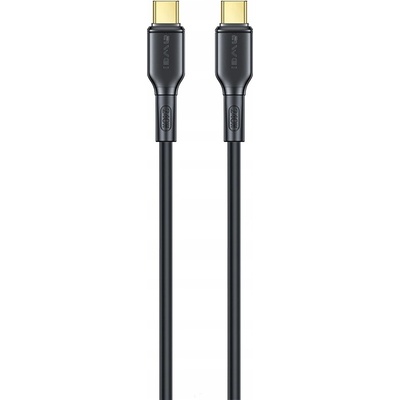Awei CL-221T Rychlonabíjecí, 2×USB-C, 2m, černý