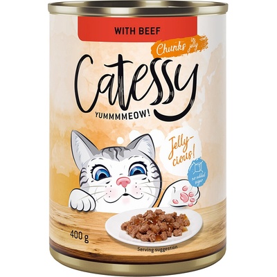 Catessy hovädzie v želé 12 x 400 g