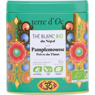 Terre d'Oc Pamplemousse & Poivre du Timut BIO Bílý čaj 45 g