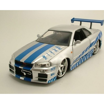Jada Toys – Nissan Skyline 2002 Fast & Furious – Échelle 1:24 – Modèle Miniature Pour Collectionneur