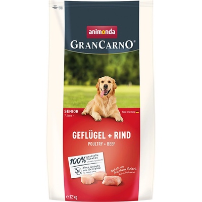 Animonda GranCarno Senior hydina a hovädzie 2 x 12 kg