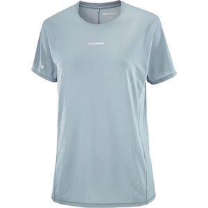 Salomon Дамска тениска Salomon Women's Sense Aero S/S Tee GFX Running shirt - Trade Winds / Pearl Blue (916-5912-0113)