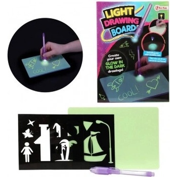 Teddies Tabulka s perem s neviditelným inkoustem svítící ve tmě