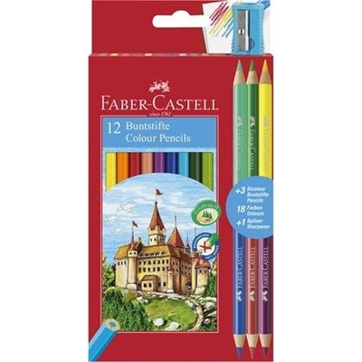 Faber Castell pastelky 110312 12 farieb + 6 farieb