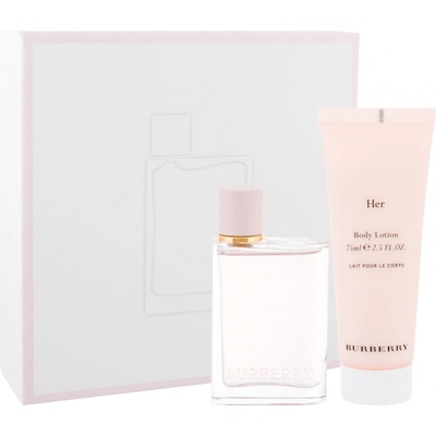 Burberry Her EDP 50 ml + tělové mléko 75 ml pro ženy dárková sada