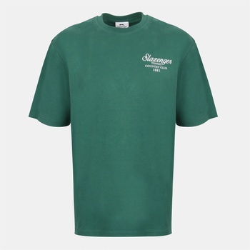 Slazenger Тениска Slazenger Men's Slaz Tennis Oversized T-Shirt - Green