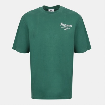 Slazenger Тениска Slazenger Men's Slaz Tennis Oversized T-Shirt - Green