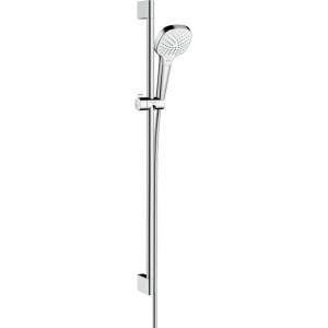 Hansgrohe Croma Select E - Душ комплект Vario EcoSmart 9 л/мин, 0, 90 м, бял/хром 26593400 (26593400)