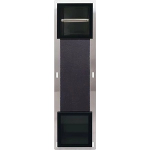BALNEO Вграден рафт Balneo Wall-Box с държач за тоалетна хартия, четкано черно (PB-BL2)
