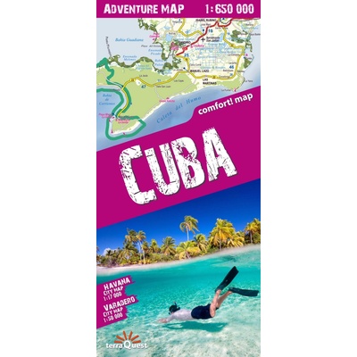 comfort! map Kuba Cuba. Mapa samochodowo-turystyczna laminowana 1:650 000