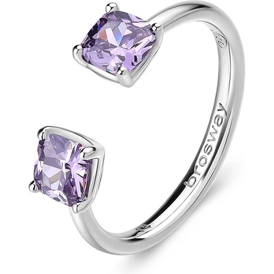 Brosway strieborný prsteň Fancy Magic Purple FMP14