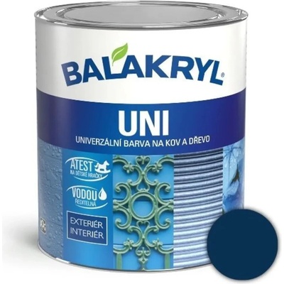 Barvy a laky Hostivař akryl Uni mat 0460 0,7kg tm. modrá