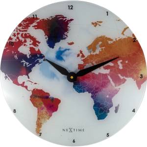 NeXtime Стенен часовник Colorful World (8187)
