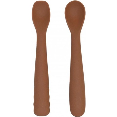 Bo Jungle silikonové lžičky B Spoon Shape 2 ks Grey