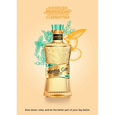 Mintis Gin Clementine 41,8% 0,7 l (holá láhev)