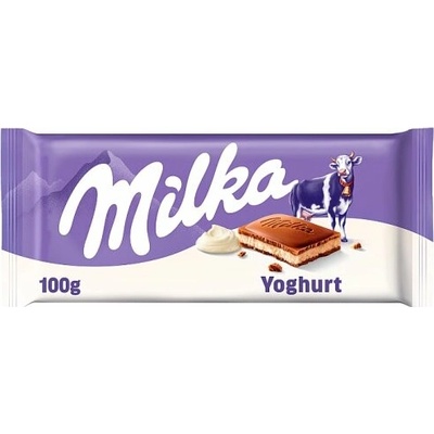 Milka Yoghurt mléčná čokoláda z alpského mléka s jogurtovou náplní 100 g
