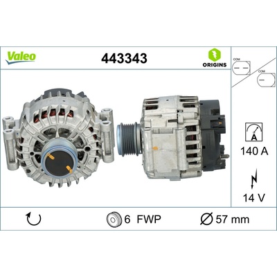 Alternátor VALEO 443343