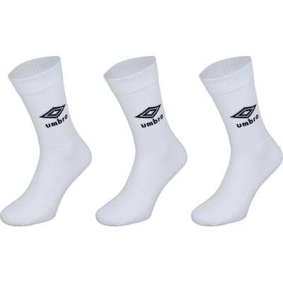 Umbro SPORTS SOCKS 3 PACK biela čierna