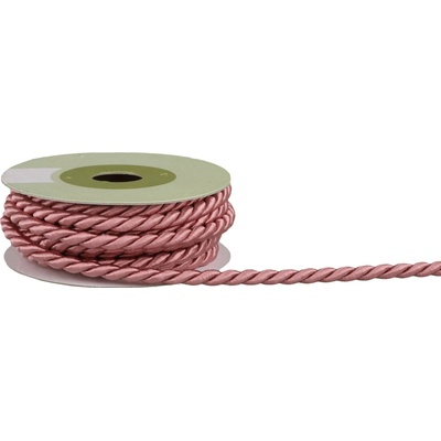 Provázek polyesterový 6mm x 4,6m vzor 2040 380-STARORŮŽOVÁ