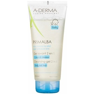 A-Derma Primalba Cleansing Gel 2in1 jemný mycí gel na tělo a vlasy 200 ml