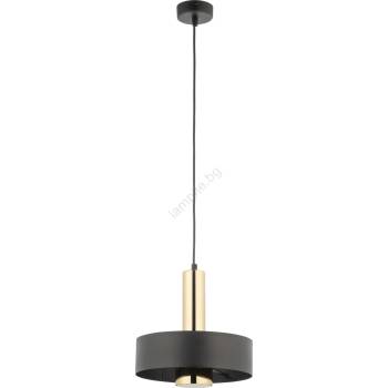 Sigma Пендел RIF LUX 1xGX53/12W/230V Ø 25 см черен/златист (SI0365)