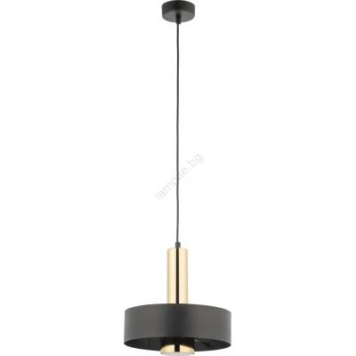 Sigma Пендел RIF LUX 1xGX53/12W/230V Ø 25 см черен/златист (SI0365)