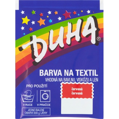 IDEAL Duha farba na textil červená 15g