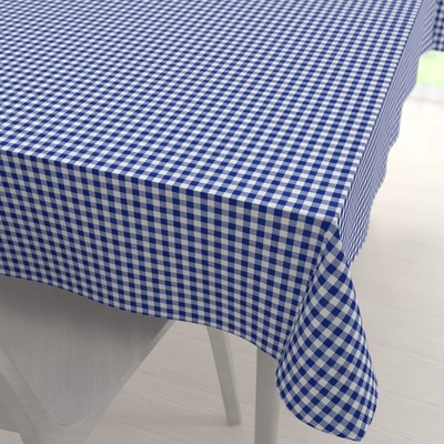 Biante bavlna obrus Sandra SA-057 Modro-biele kocky 50x100cm