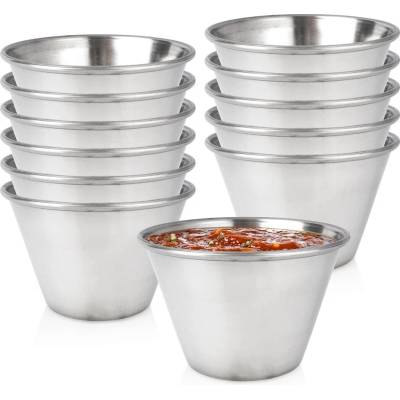 Vilde nerezové misky na dipy a omáčky 100 ml 12 ks